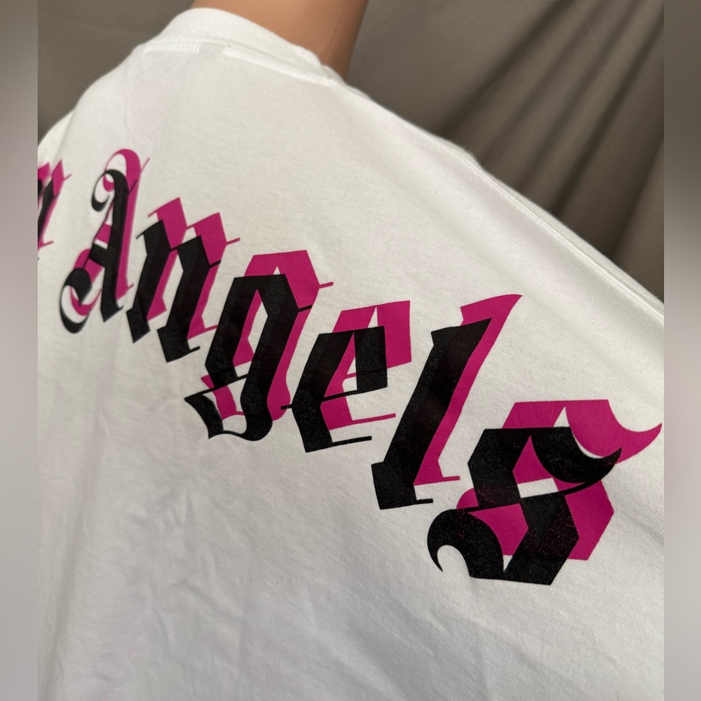 Palm Angels Classic Logo Over Longsleeve T-Shirt size Large - Picture 8 of 13